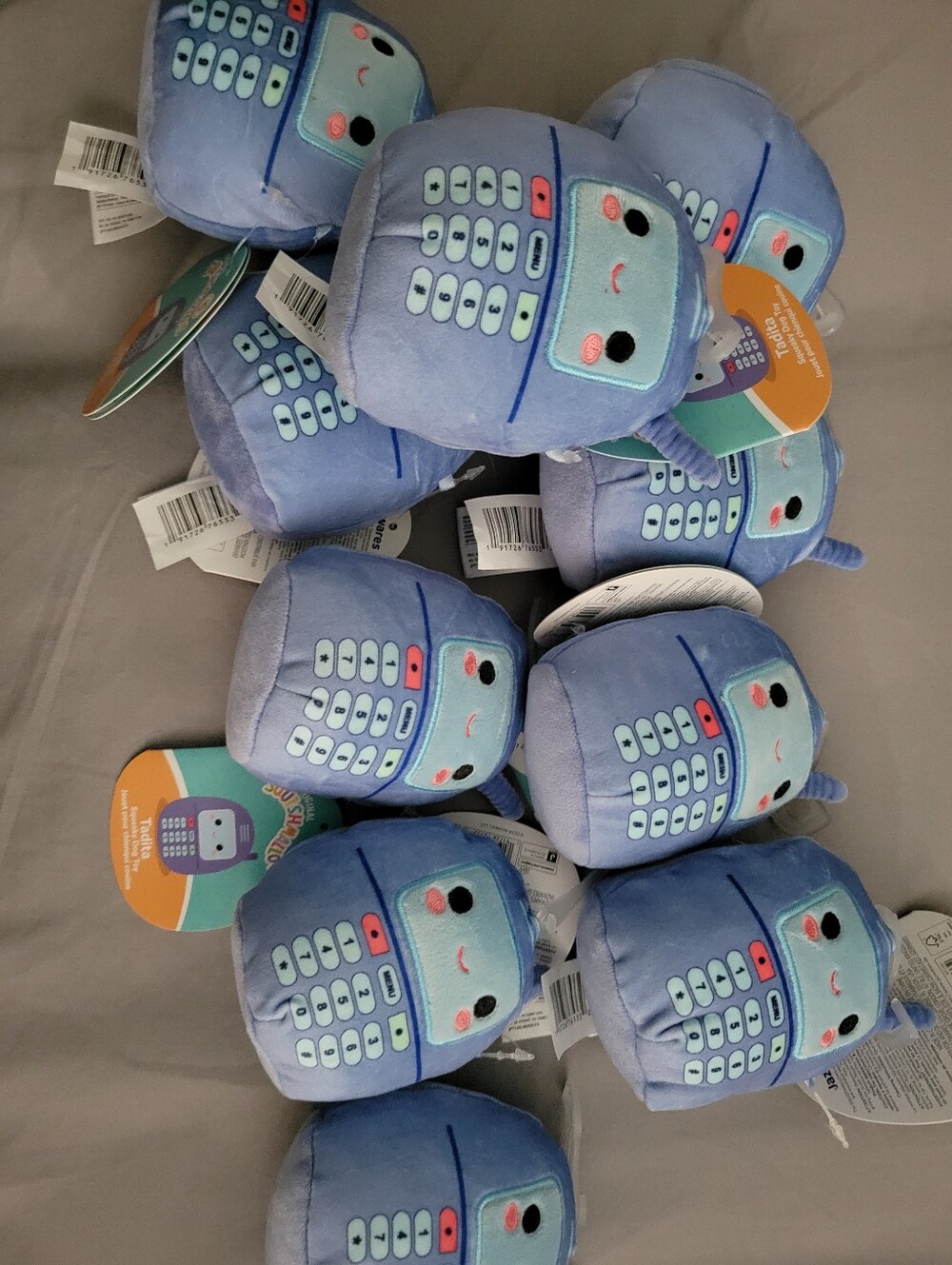 10 Squishmallow Dog Toys. Squeaky. All New With Tags.